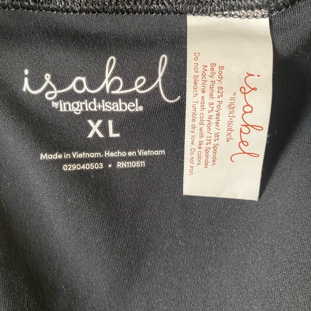 Isabel Maternity Active Leggings size XL- Crossover Panel/Black - Picture 6 of 8